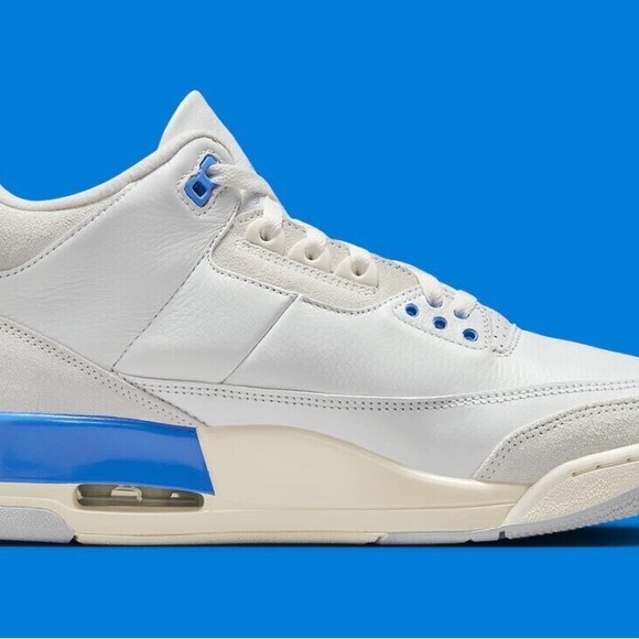 White and Blue Sneakers